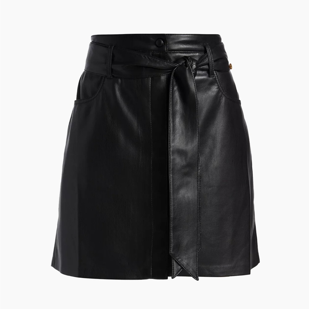 Nanushka Vegan Leather Belted Miniskirt size xs - Picture 5 of 9